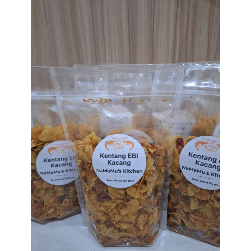 

NAMAMU'S KITCHEN MAKANAN KENTANG EBI KACANG 180 GRAM