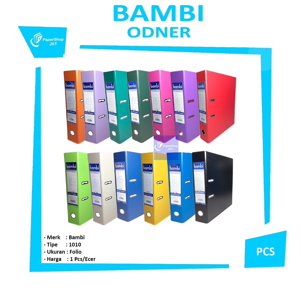 

KODE G29S BAMBI Odner Tempat Penyimpanan File Folio 11 Warna PCS
