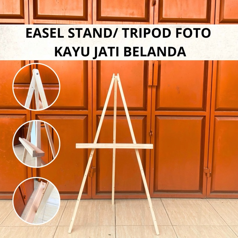 

KODE R65O Easel Standing Kayu Jati Belanda Tinggi 12 CM Stand foto Stand Kanvas Stand Akrlik