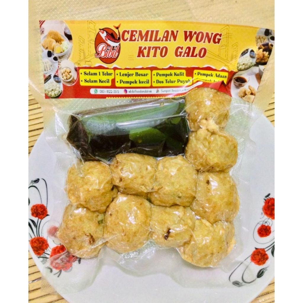 

Pempek Adaan isi 10 (Asli ikan tenggiri)