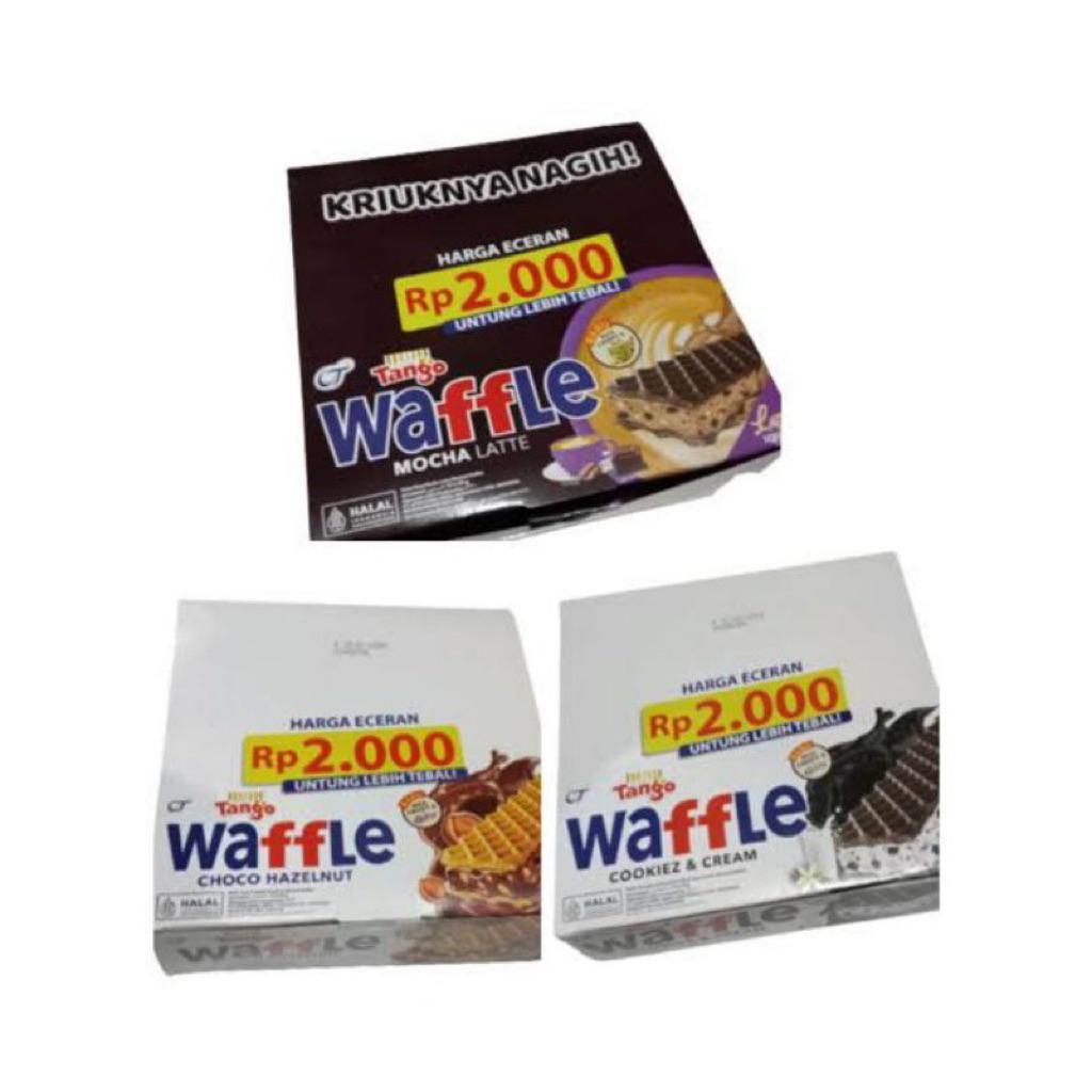 

Tango Waffle CHOCO HAZELNUT 1 BOX ISI 12 PCS 12PCS - COOKIEZ & CREAM