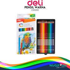 

DELI - PENSIL WARNA / PERLENGKAPAN MENGGAMBAR / PENSIL COLOUR EC00200 12 WARNA PANJANG