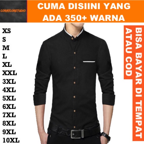 OT FASHION TC87 FASHION THE CLOVER 87 BOSBAJU Hem Cowok Kemeja Laki Shanghai Koko Kerah Mandarin Kem