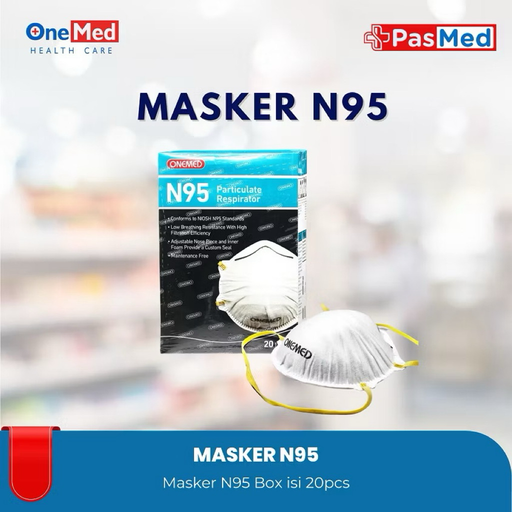 Onemed/Safelock Masker N95 Medis (ECERAN) - PASMED