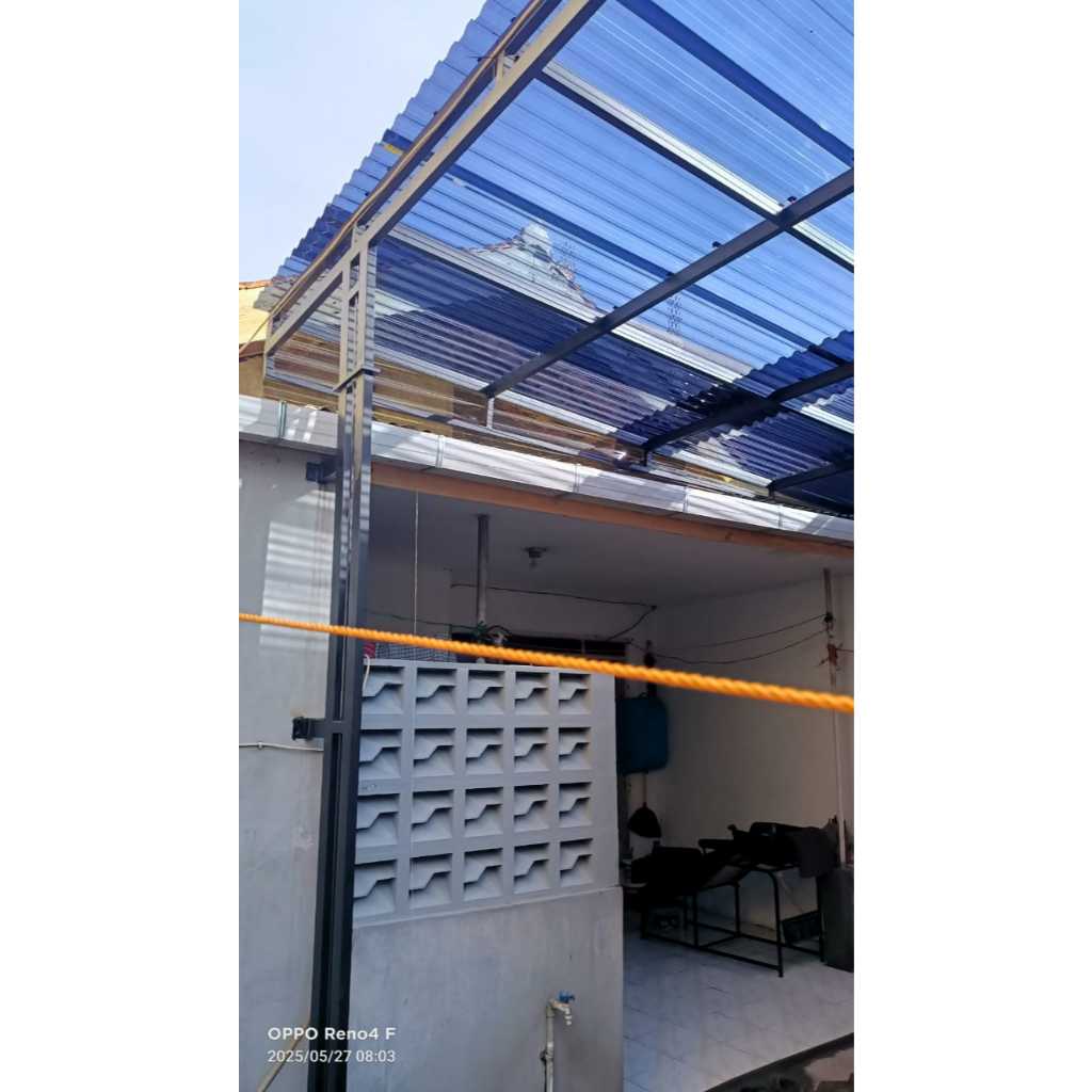 kanopi jemuran rumah atap solartuff minimalis bandung
