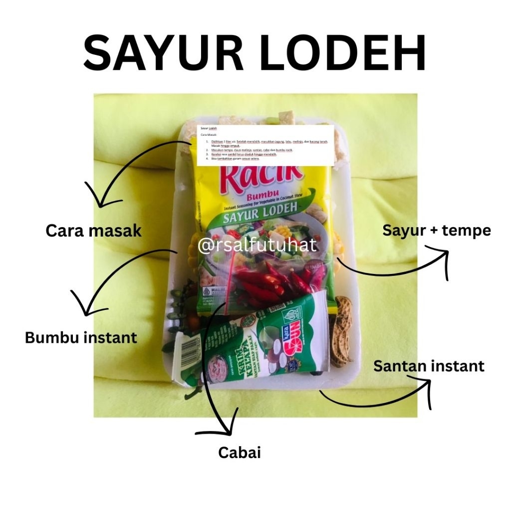 

Sayur Lodeh Segar Untuk 3-4 Porsi + Tutorial Cara Memasak