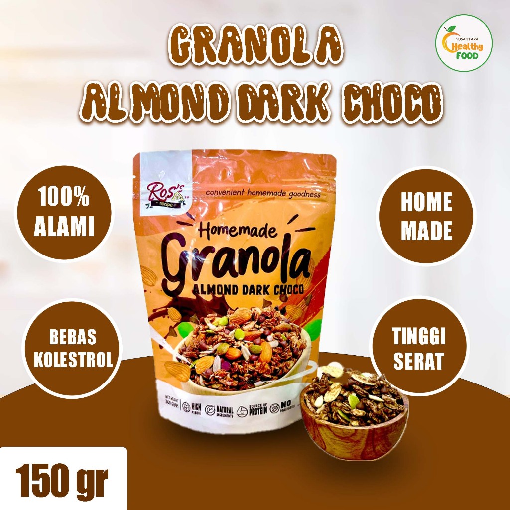 

[Homemade] Granola Dark Choco - Sereal, Sarapan Sehat, Halal 150gr