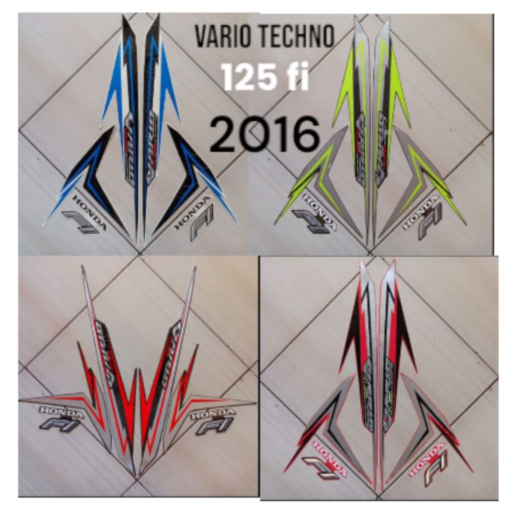 stiker striping lis body motor honda vario techno 125 fi tahun 2016