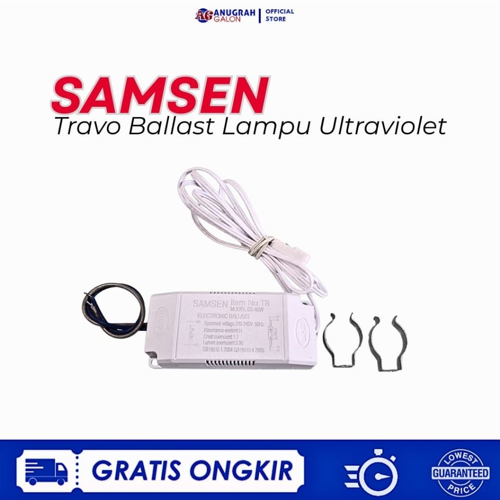 Ballast Trafo 40 Watt Samsen untuk lampu TL T8