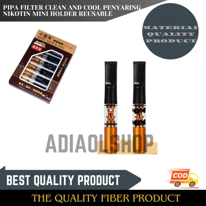 Pipa Filter Clean and Cool – Mini Holder Penyaring Nikotin Reusable