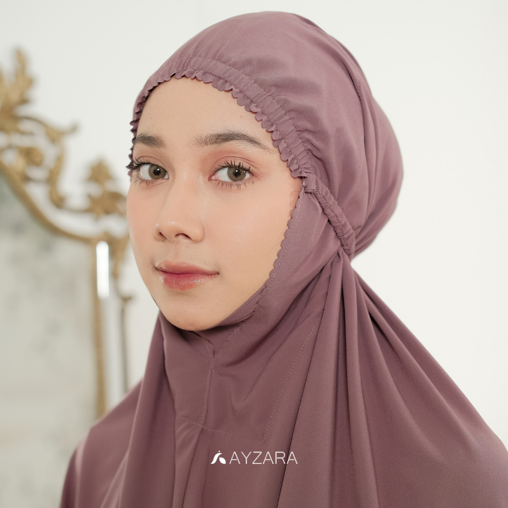 TERBARU AYZARA - Mukena Dewasa Lite Polos Ataya Series