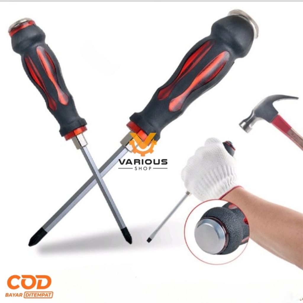 Obeng Ketok Bolak Balik Jumbo 6“ Panjang 24 cm