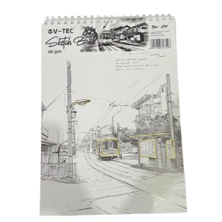 

V-TEC Sketch Book A388/8K 100GSM 40 Sheets / Buku Gambar Sketsa