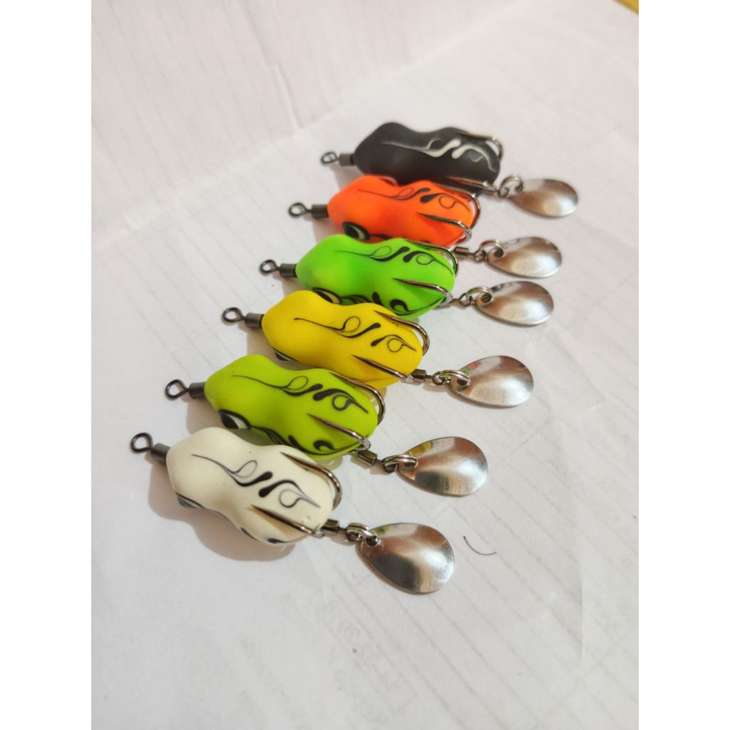 SOFTROG MURAH 3CM KODOK LURE UMPAN CASTING GABUS HARUAN TOMAN