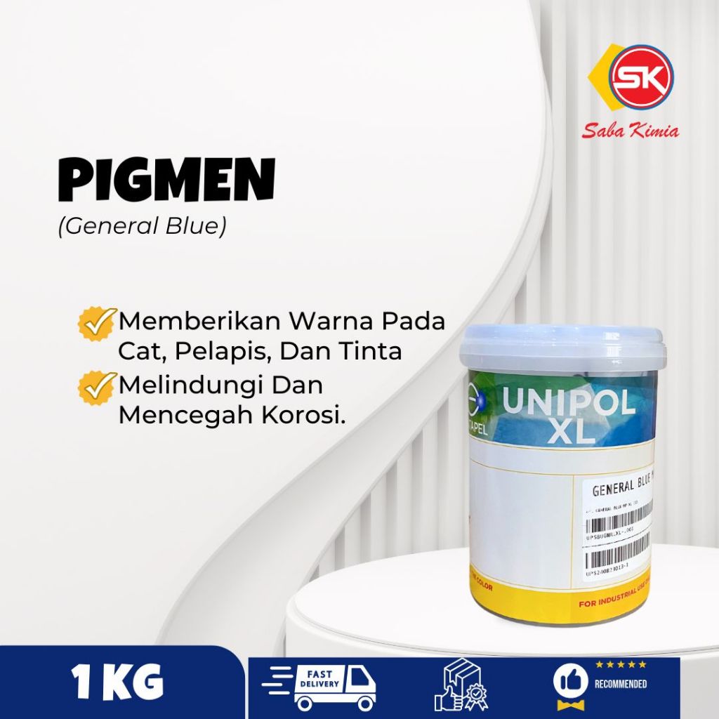Pigmen Warna Resin | Warna Resin Biru Tua (General Blue) 1 KG