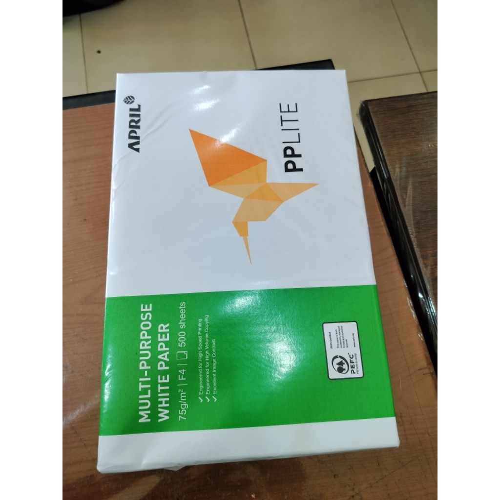

Kertas Hvs F4 Pplite 75 gram ( 1 Rim isi 500 )