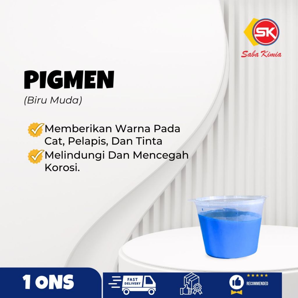 

Pigmen Warna Resin | Warna Resin Biru Muda (Biru CW) 1 Ons