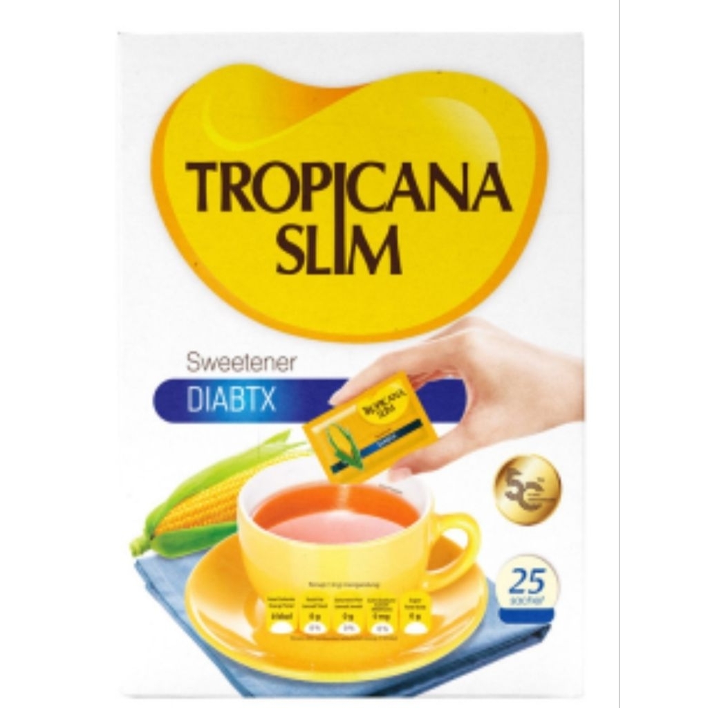 

Tropicana Slim Sweetener Diabtx 25 Sachet 50 gr