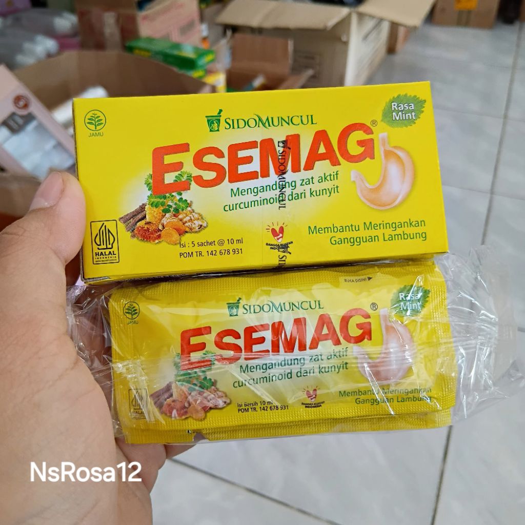 Esemag Sidomuncul 1 kotak @5 sachet | Esemag Obat Lambung - Esemag Membantu Meringankan Gangguan Lam