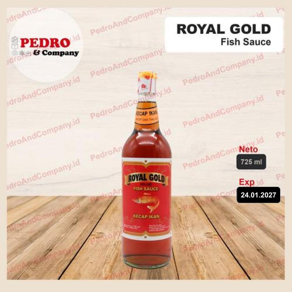 

Royal gold fish sauce kecap ikan 725 ml - import thailand