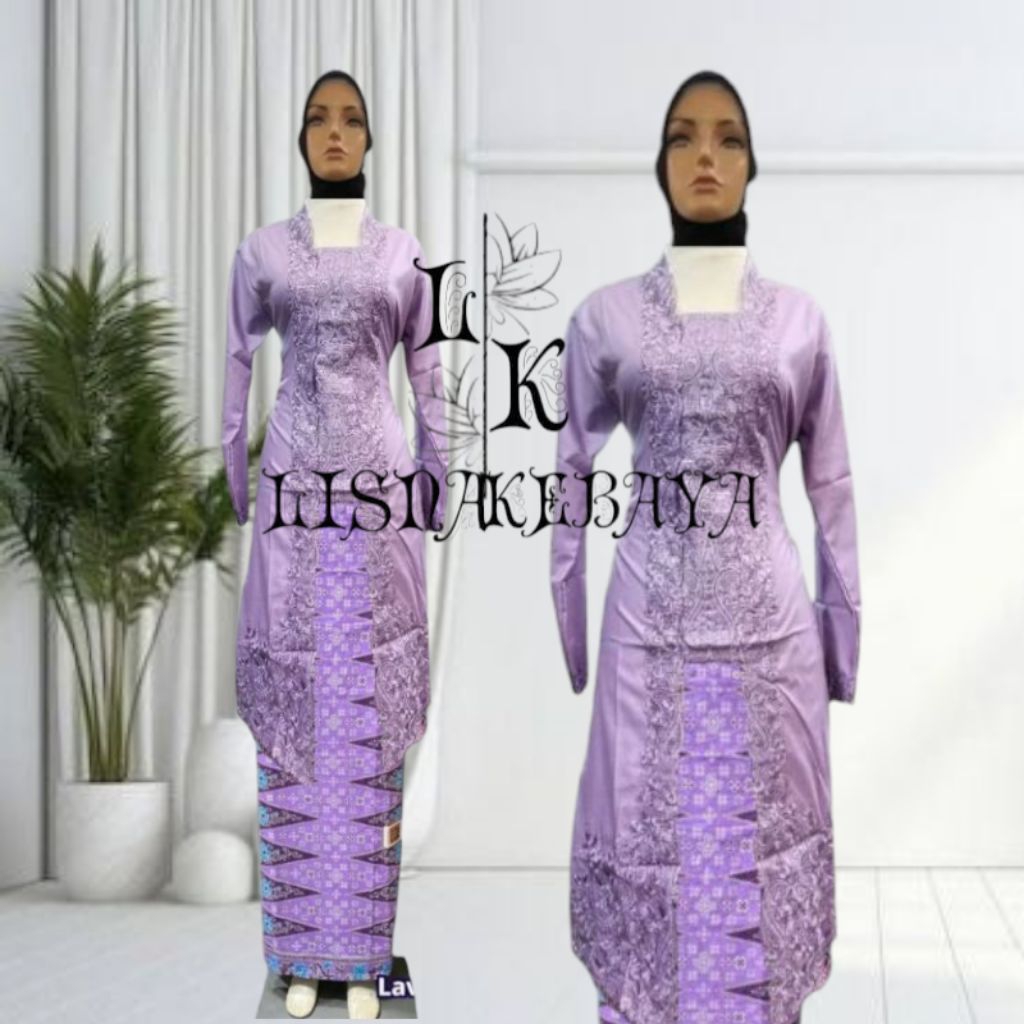 Kebaya Encim Kutu Baru Model Tunik Encim Kutu Baru Bahan Katun Toyobo