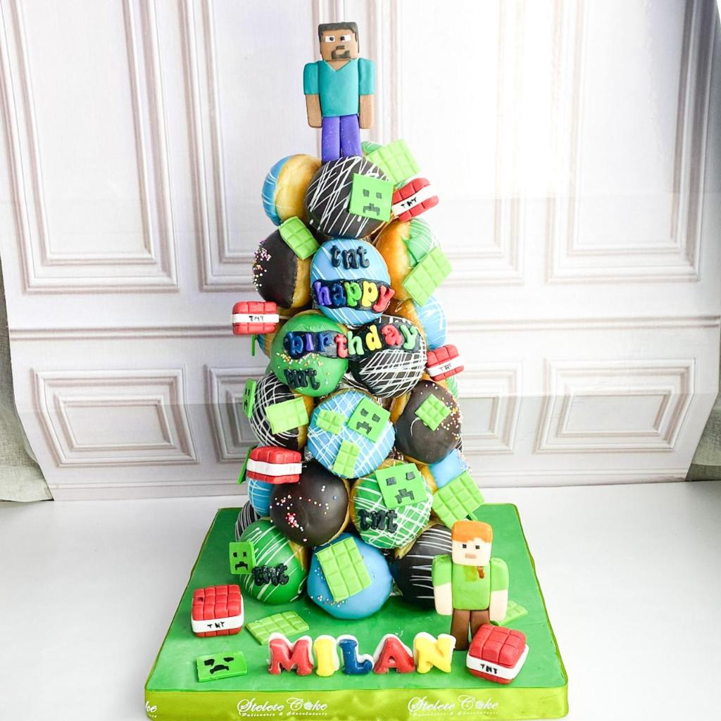 

Donat/Donat Tower/Donat Tower Tema Minecraft/Donat Minecraft/Donat Birthday Jakarta