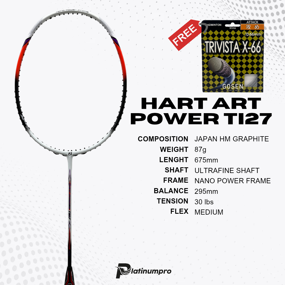 Raket Badminton Hart Art Power Ti27