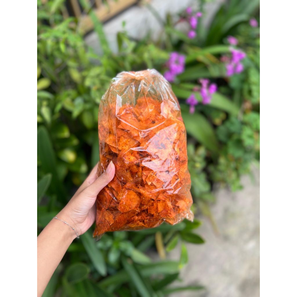 

PROMO!!! KERIPIK SETAN 1Kg RASA PEDAS GURIH LEZAT - Faeyza Snack Makanan Kripik Cemilan