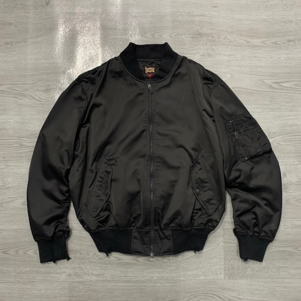 8SECONDS X G DRAGON RIPPED BOMBER JACKET Authentic (used)