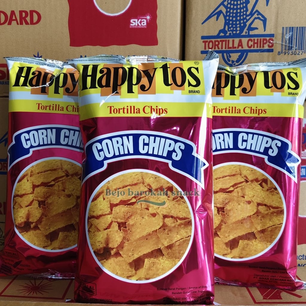 

1PCS HAPPY TOS MERAH , HAPPY TOS, CORN CHIPS, TORTILLA CHIPS