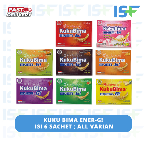 

⭐ISF⭐ KUKU BIMA ENER-G BOX ISI 6 BOX ISI 6 PCS ALL VARIAN SUPLEMEN ISOTONIK