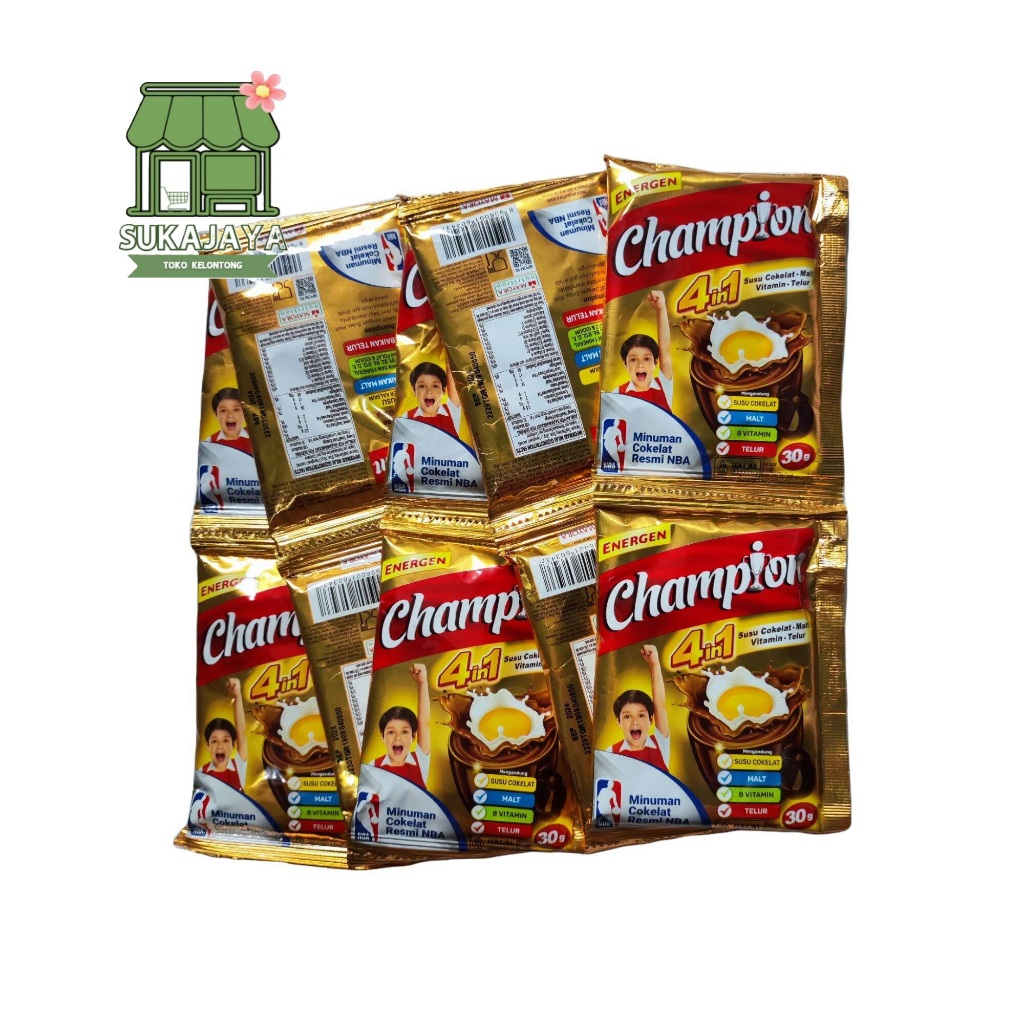 

Susu Bubuk Champion Energen Sachet Cokelat - 30 gr