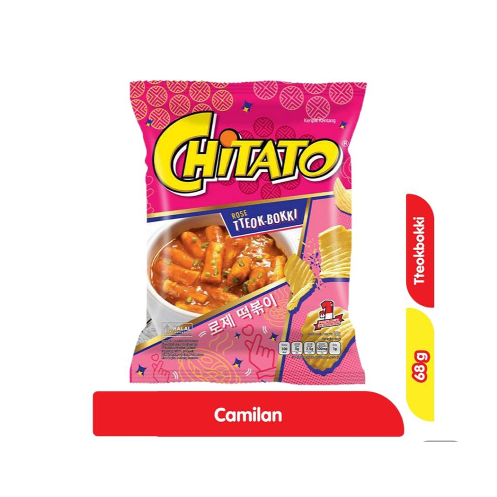 

Chitato keripik kentang rose tteokbokki