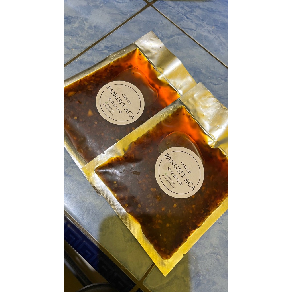 

sambel racik chili oil pangsit/wonton/dimsum