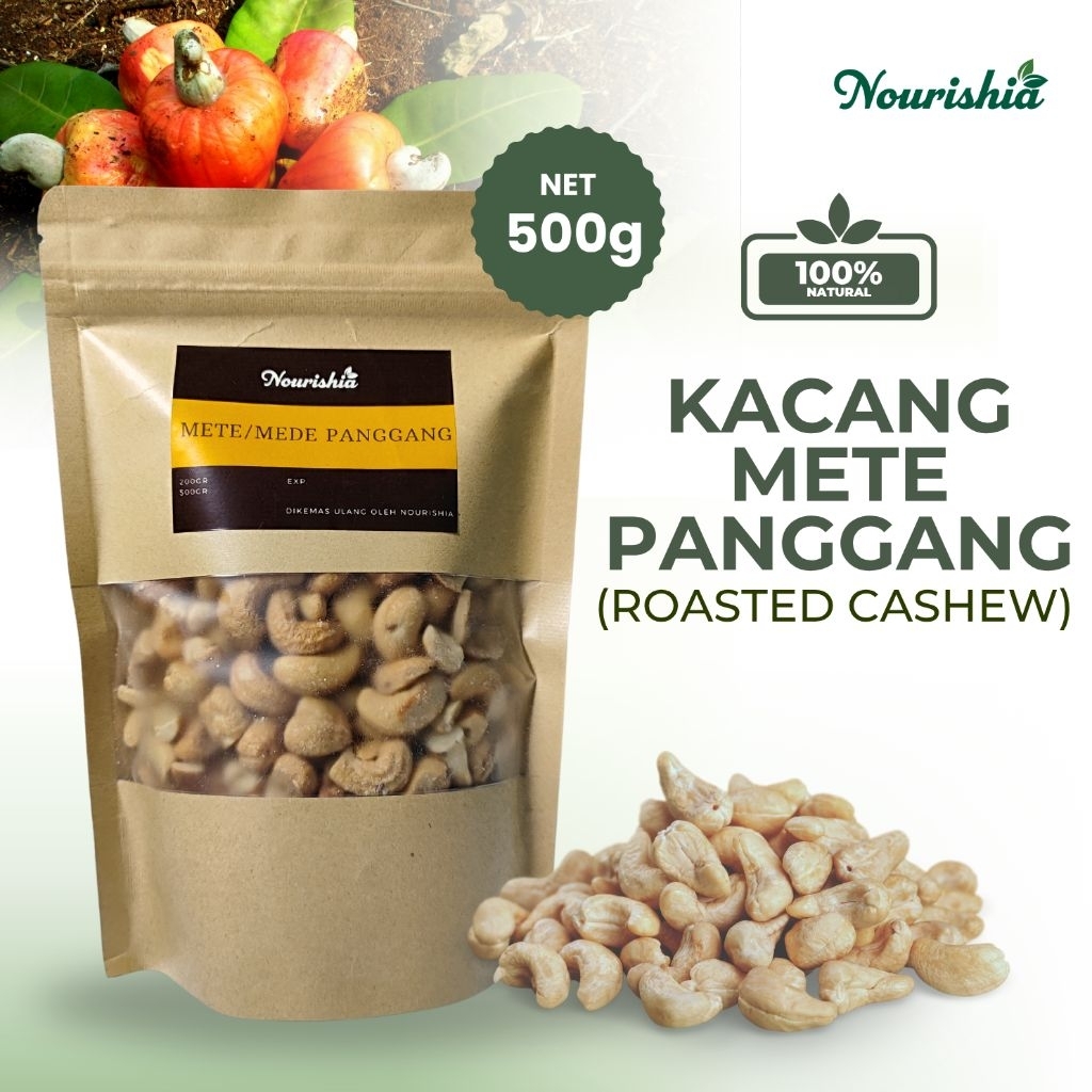 

Kacang Mete/Mede Panggang original 500gr - Roasted Cashew Nut 500 gr