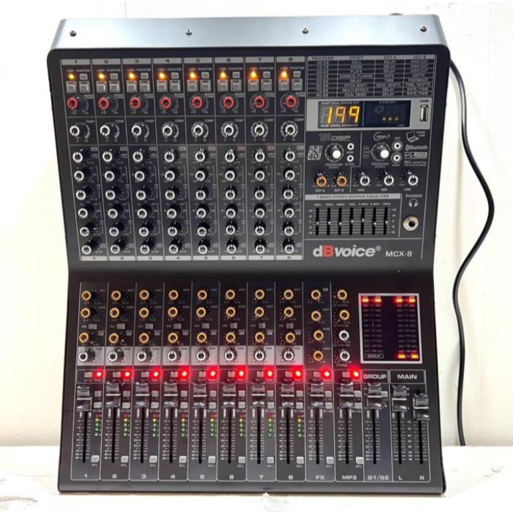 Mixer dbVoice MCX 8 Original 8 Channel dB Voice MCX-8 Feature 8 Channel Mono Mic Line