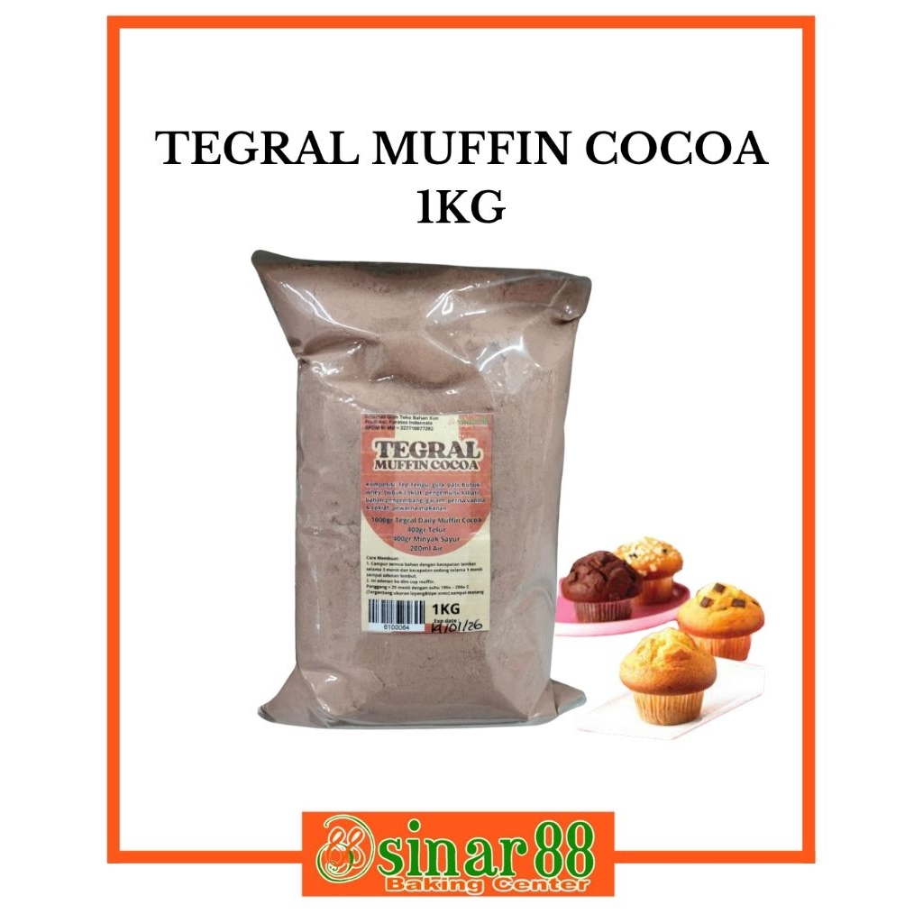 

TEGRAL MUFFIN COCOA 1KG ( TEPUNG INSTAN)