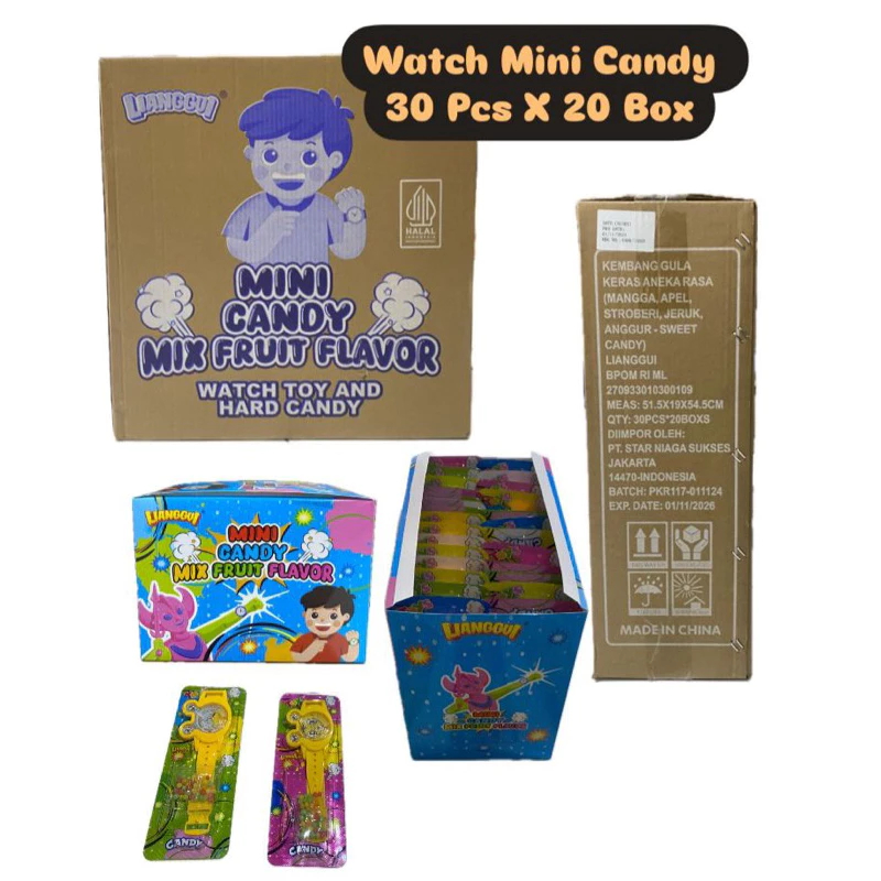 

LIANGGUI Jam Tangan MINI CANDY BOX ISI 30