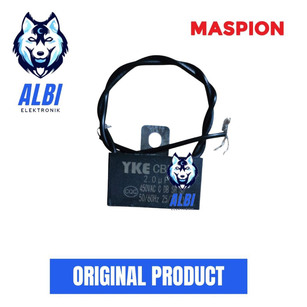 Kapasitor kipas angin MASPION model kipas duduk,berdiri dan gantung - Capasitor kipas angin MASPION