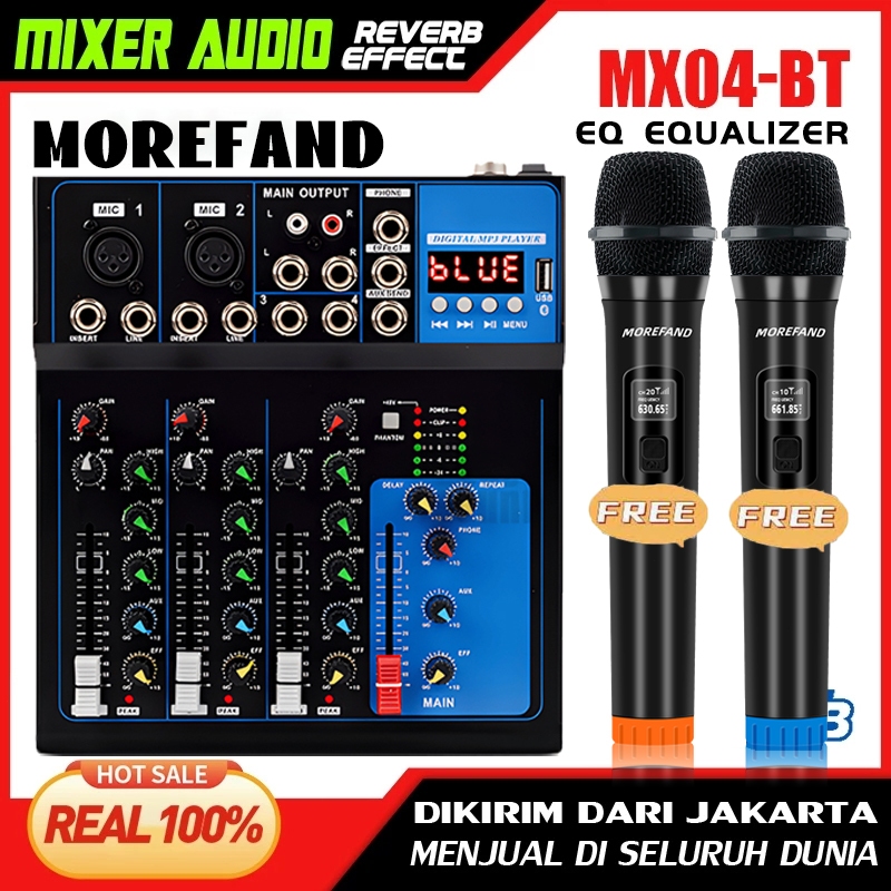 4 Channel Mixer audio/mixer mini/Sound Card/Amplifier Bluetooth/profesional USB mikser audio F4F7