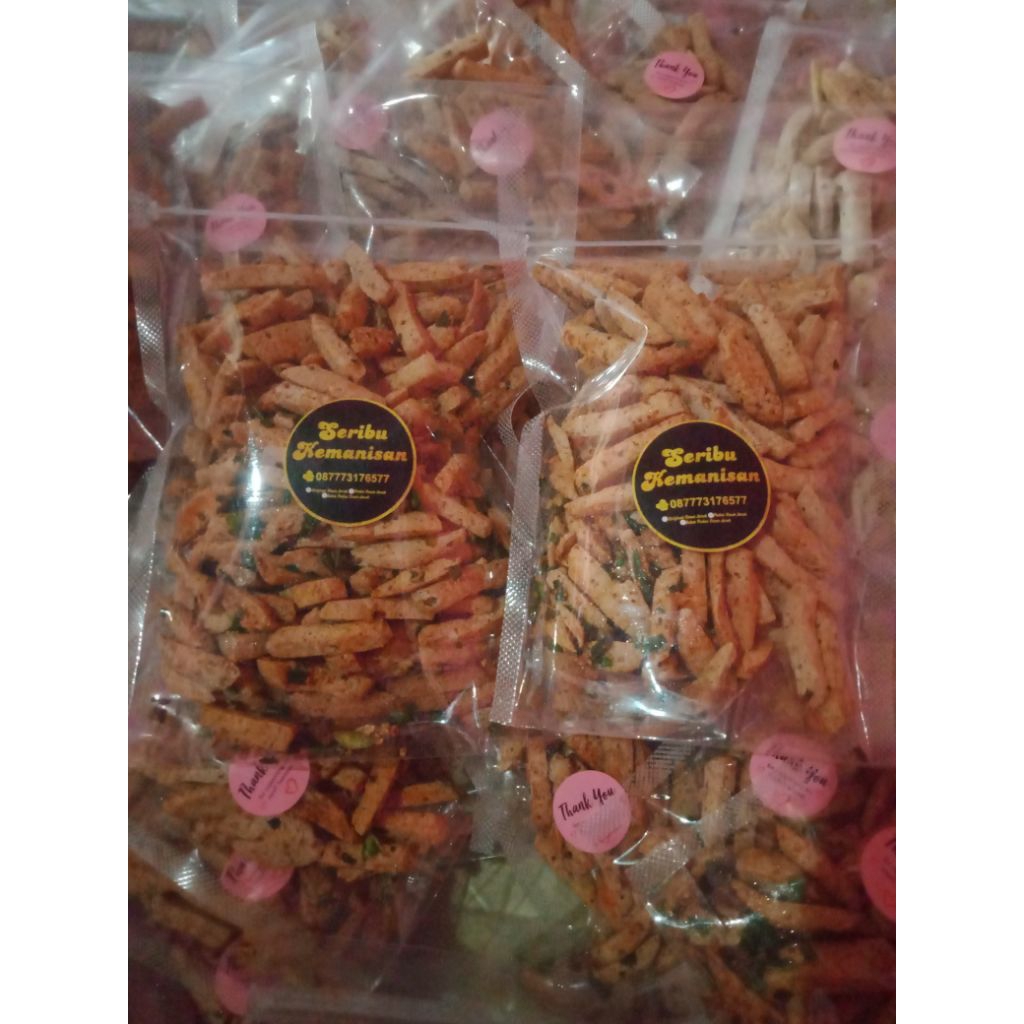 

250gram basreng pedas daun jeruk / baso goreng daun jeruk / original daun jeruk