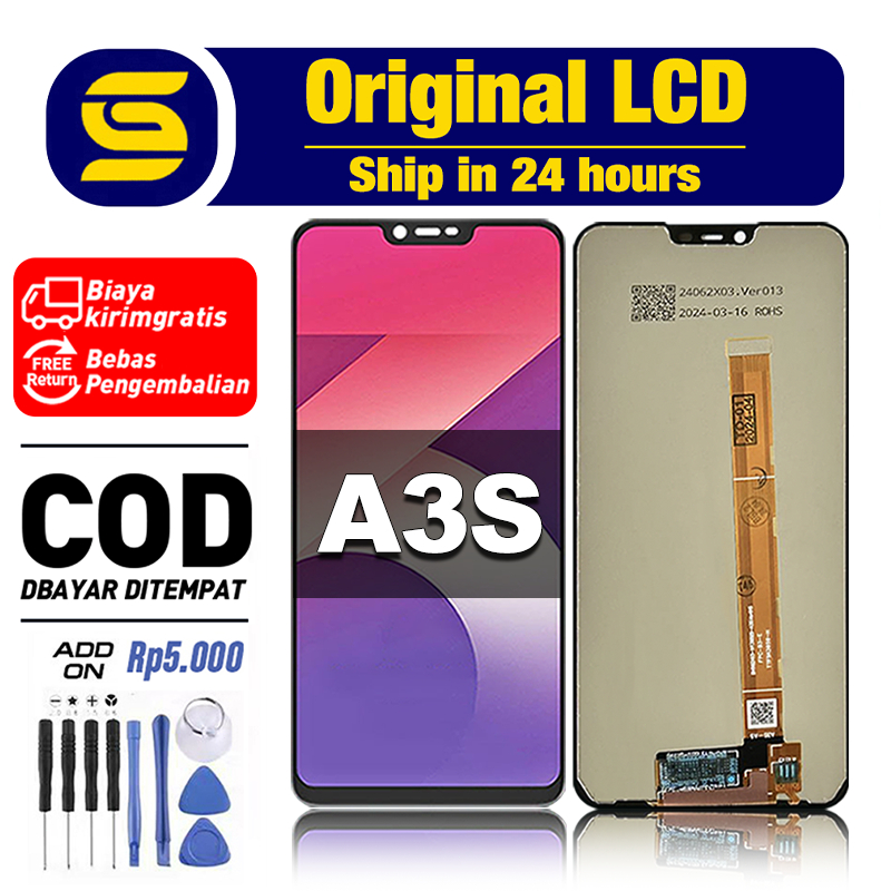 ORI LCD FOR OPPO A3S Original Fullset hp Touchscreen asli New Free shipping COD