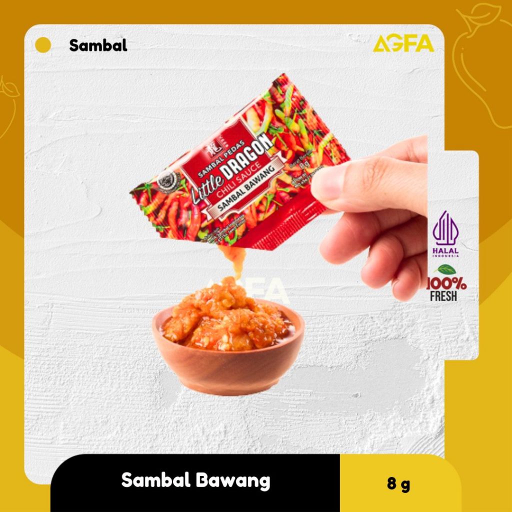 

Littel Dragon Sambal Bawang dan Sambal Terasi Sachet