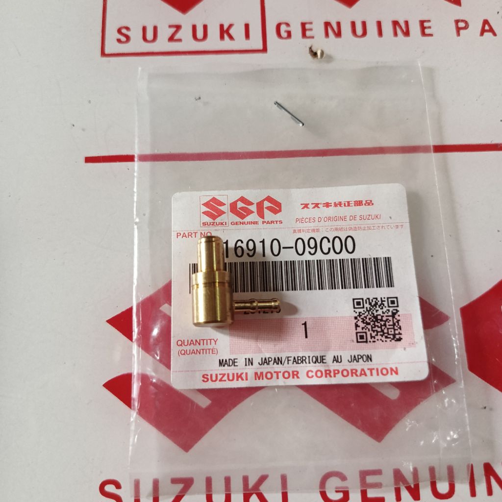 NEPEL KUNINGAN POMPA OLI SAMPING SUZUKI RC 100 ORIGINAL SGP