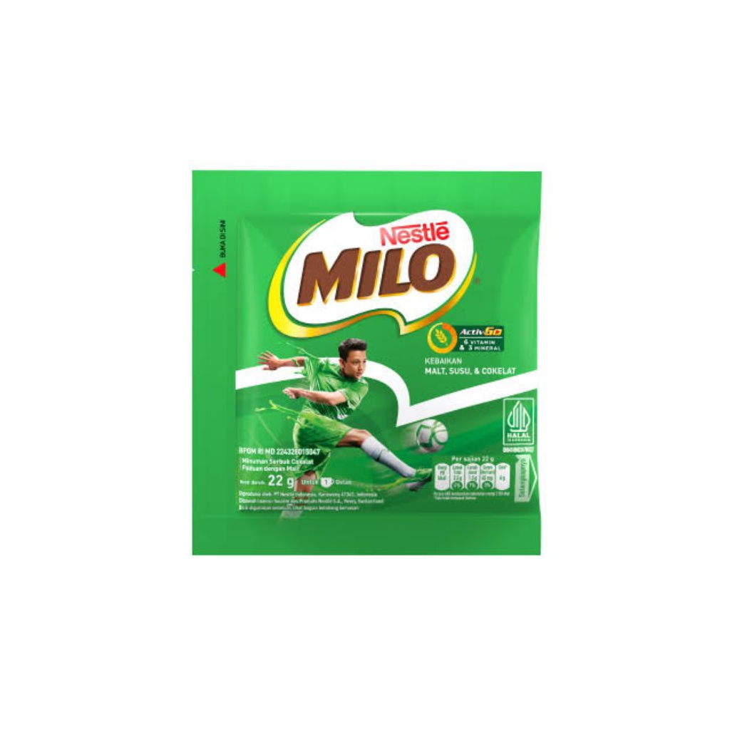

MILO SASET 22GR / 3IN1 34GR (ISI 10 SACHET)