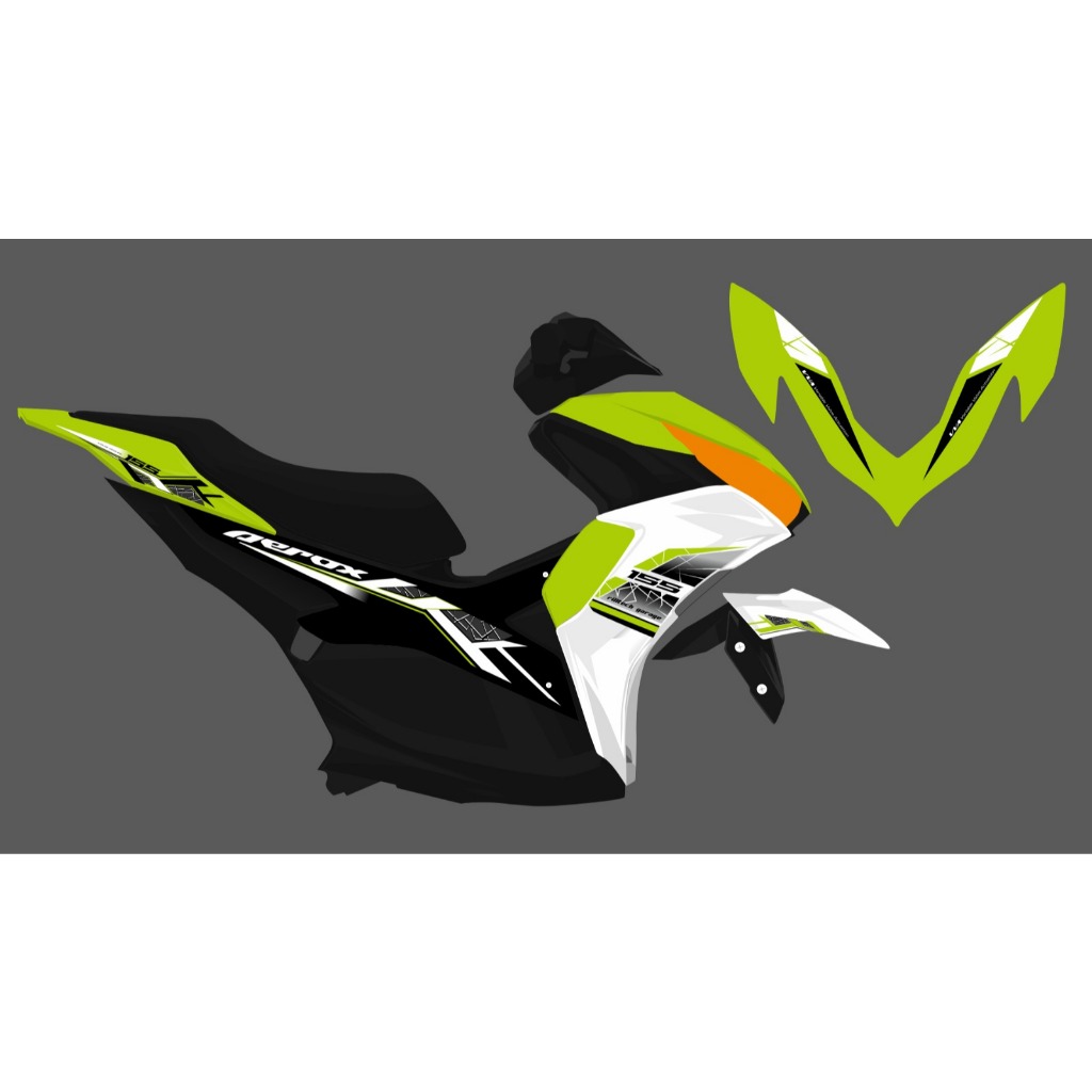 STRIPING TRANSPARAN GLOSSY AEROX ALL NEW CONNECTED 155 2021-2024 NVX V2/NVX V3 VIETNAM KONSEP