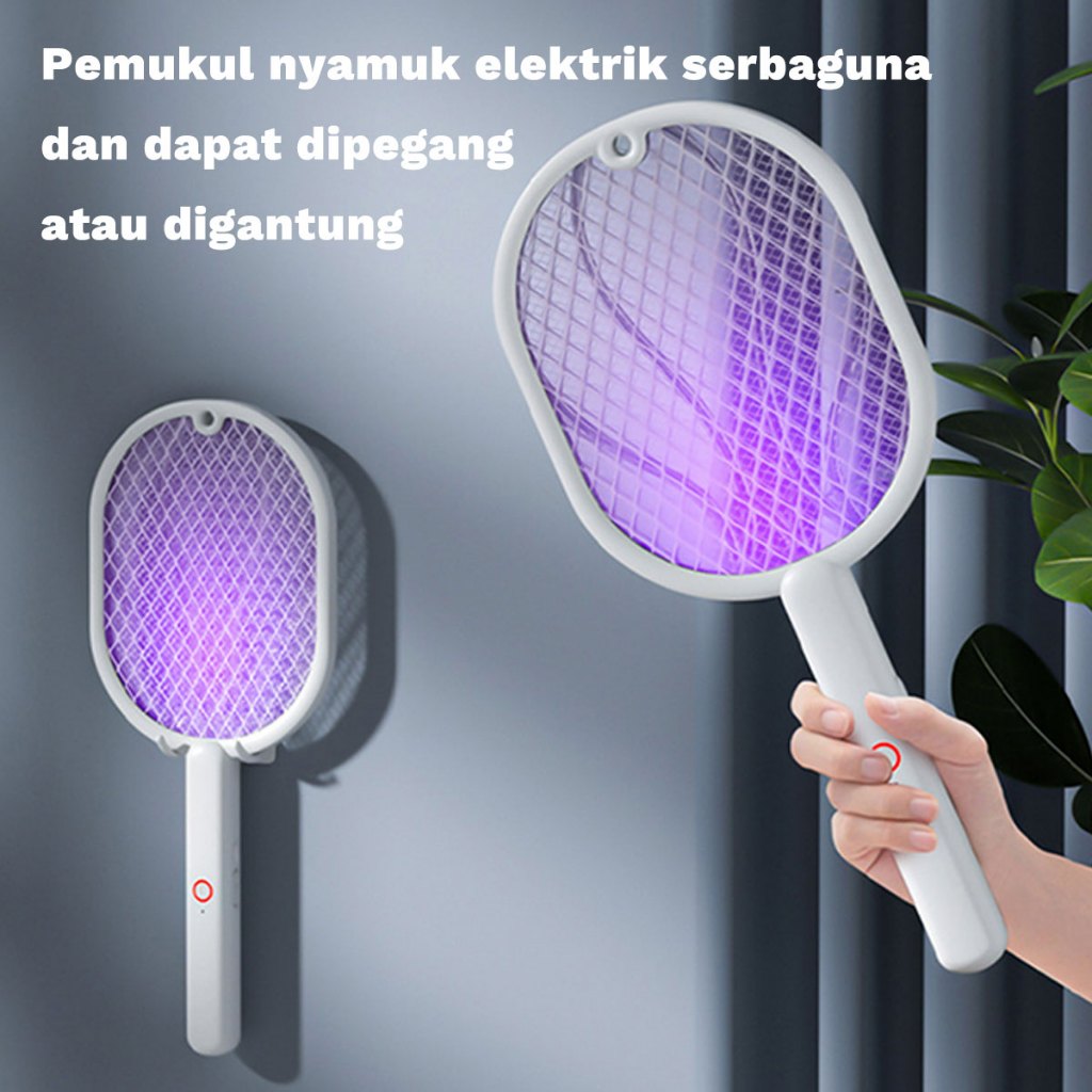 [COD] EZ Raket Nyamuk Raket Nyamuk Listrik 3in1 Charger USB Lampu Tidur Lampu Anti Nyamuk 3 Lapisan