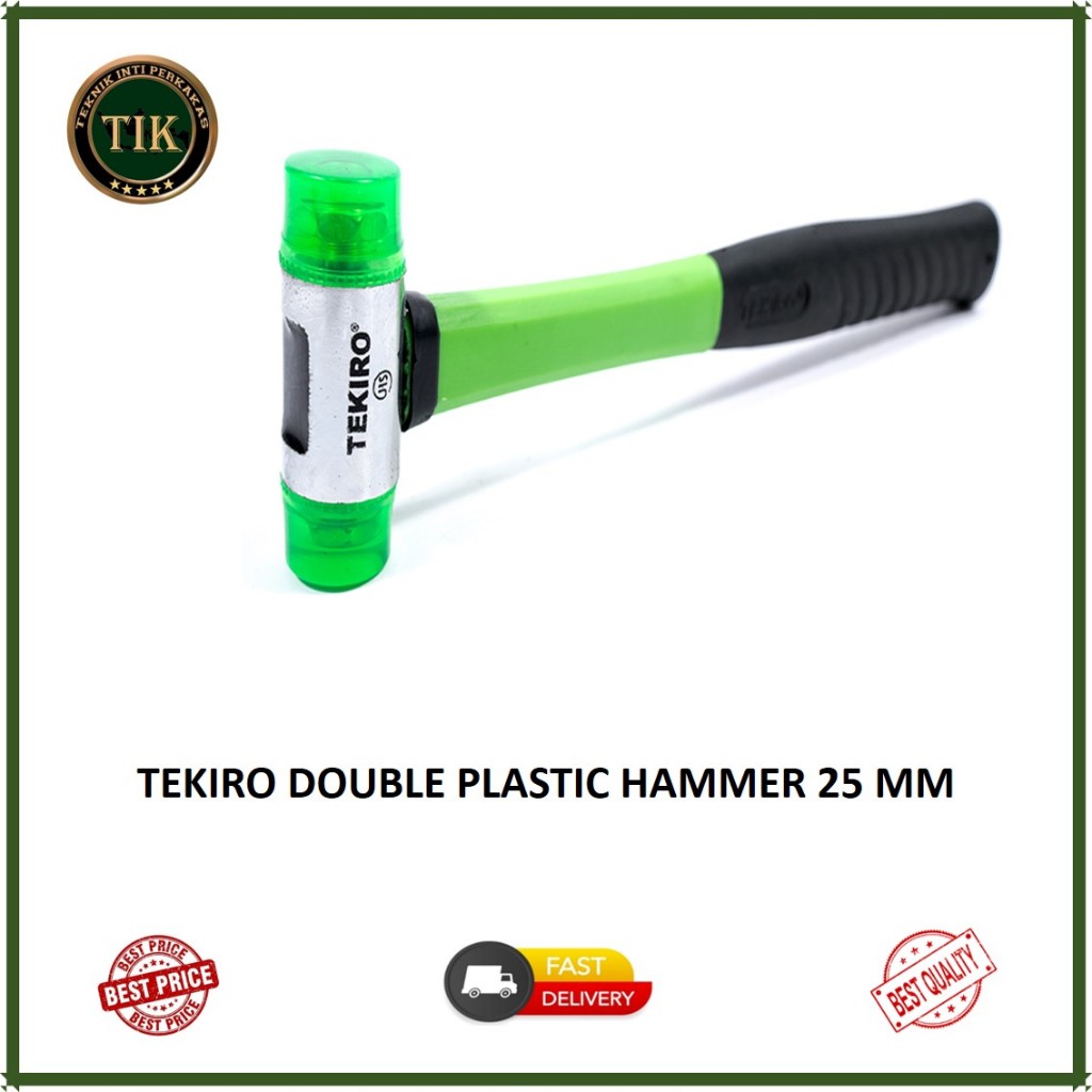 Tekiro Palu Plastik 25 MM / Palu Plastik Ujung Palu Karet Tekiro