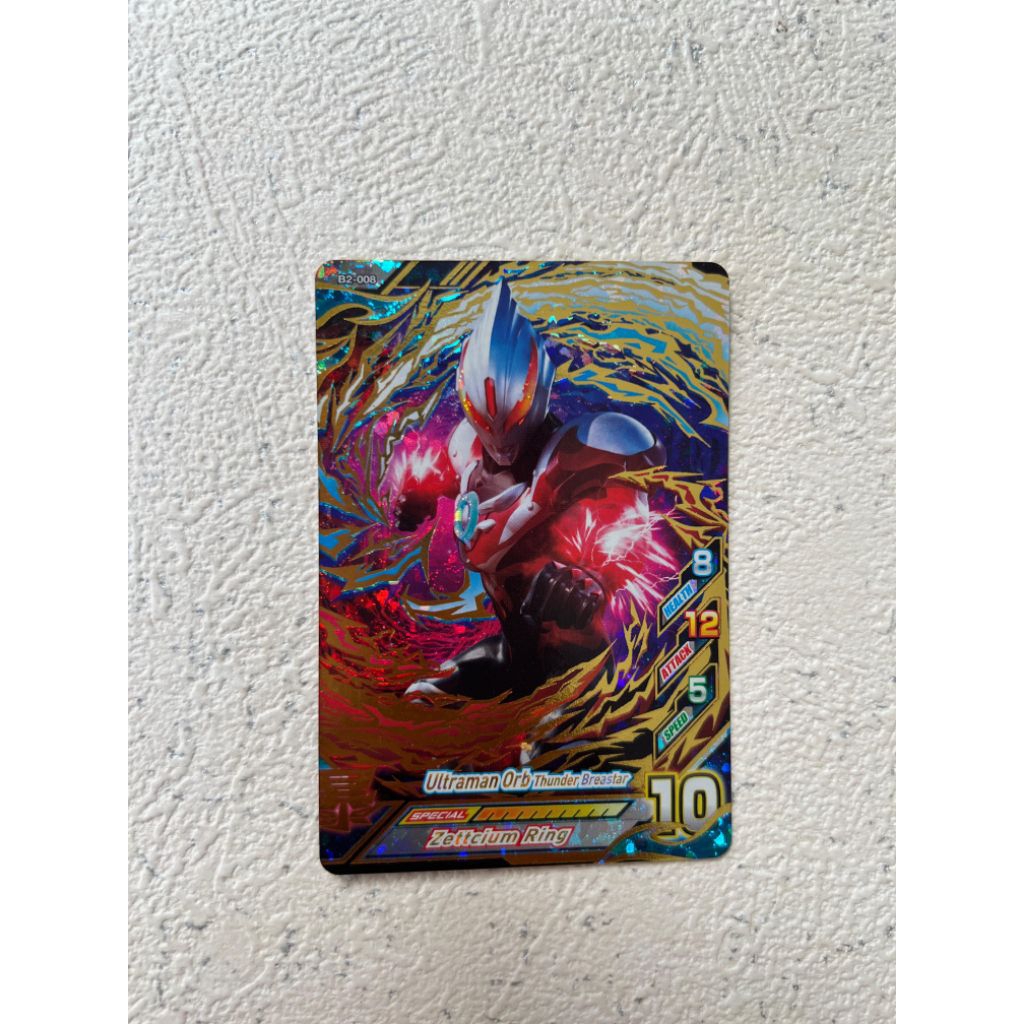 Kartu Ultraman Orb Thunder Breastar
