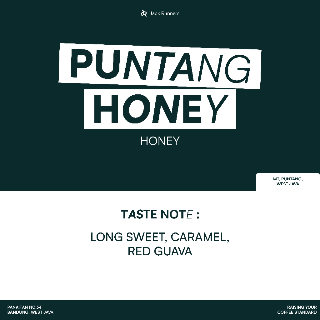 

JACK RUNNERS ROASTERY - PUNTANG HONEY - ROASTED COFFEE BEANS